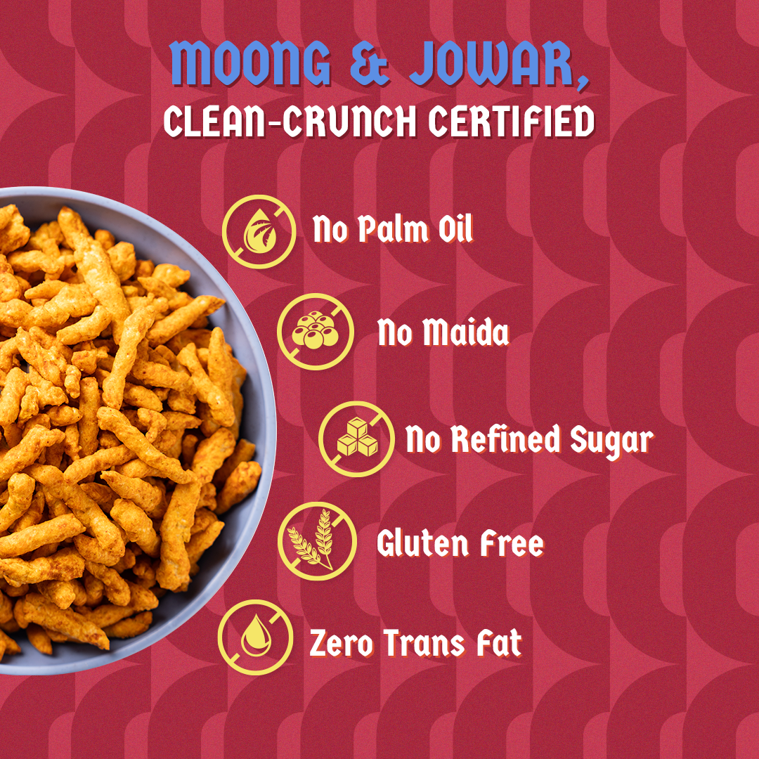 Klaw Korean Kick | Sprouted Moong & Jowar Sticks | Baked | No Palm Oil | High Protein | 35g