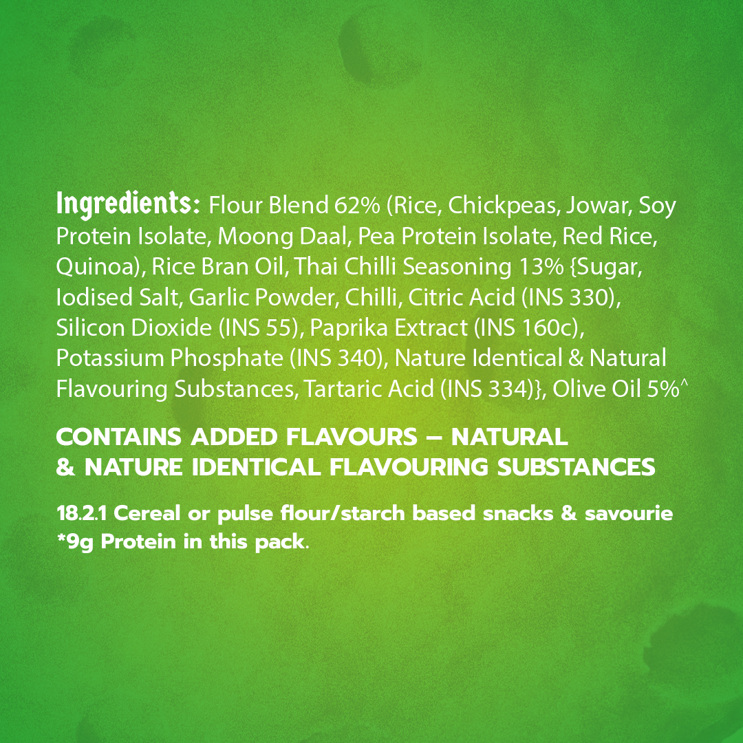 Klaw Sweet Chilli Supergrain Puffs | Baked Not Fried | High Protein | Made with Olive Oil I 50g