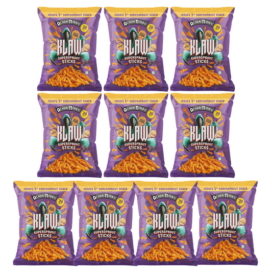 KLAW Achari Nimbu Sticks Combo - Pack of 10