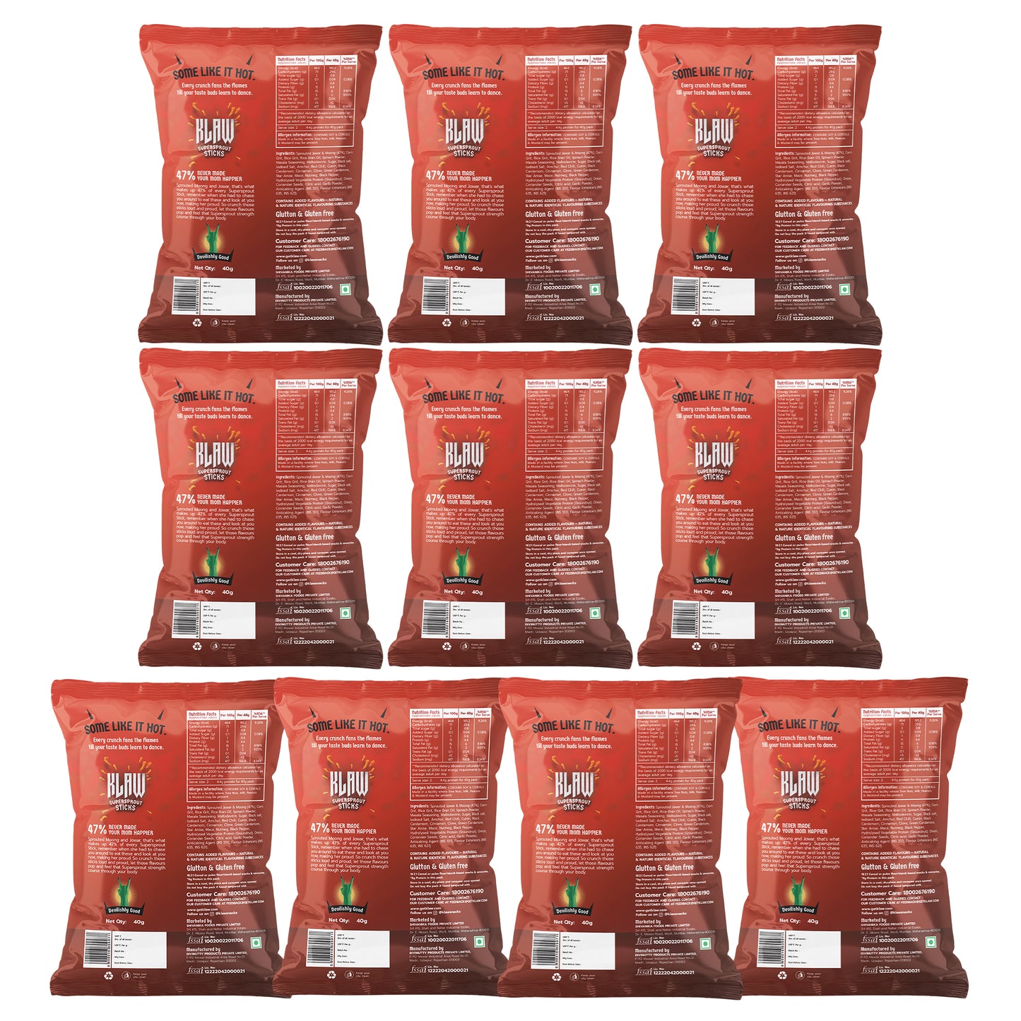 KLAW Masala Madness Sticks Combo - Pack of 10
