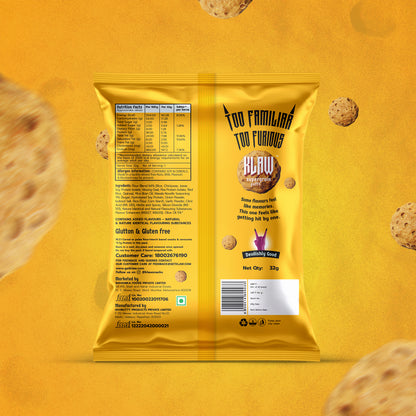 Klaw Masala Memory Supergrain Puffs | Baked Not Fried | High Protein | Made with Olive Oil I 32g