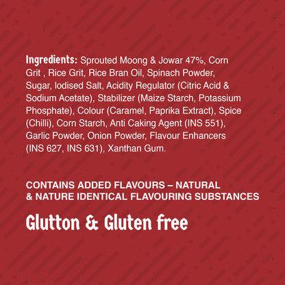 Klaw Barbeque Supersprout Sticks | Baked Not Fried | High Protein | 47% Sprouted Moong & Jowar