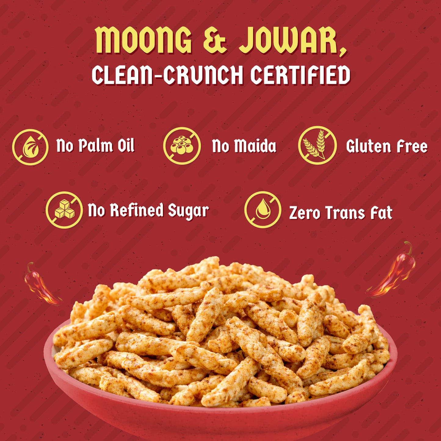 Klaw Barbeque Supersprout Sticks | Baked Not Fried | High Protein | 47% Sprouted Moong & Jowar