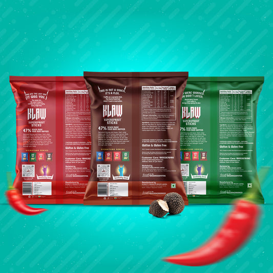 KLAW Combo Pack of 3 | Supersprout Snacks – Signature Series