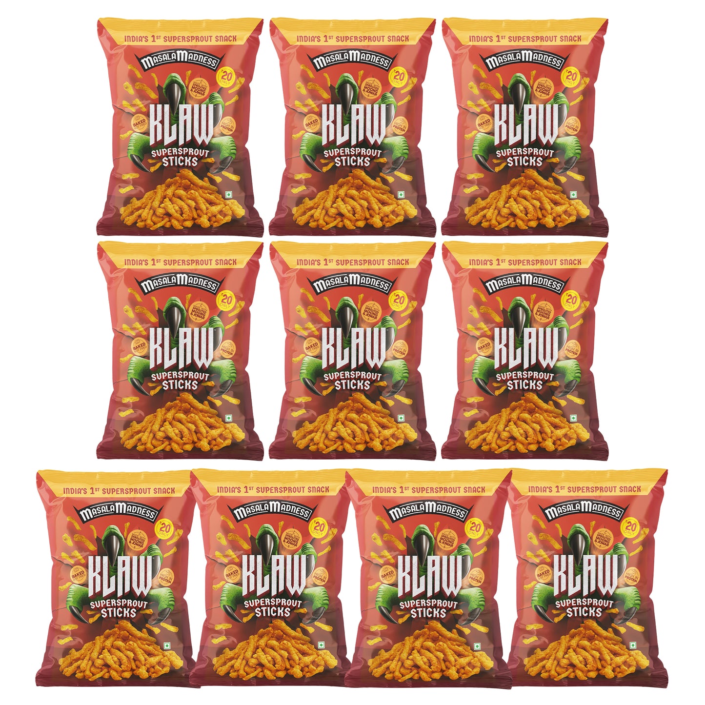 KLAW Masala Madness Sticks Combo - Pack of 10