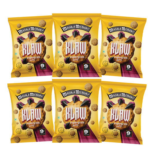 KLAW Masala Memory Puffs Combo - Pack of 6