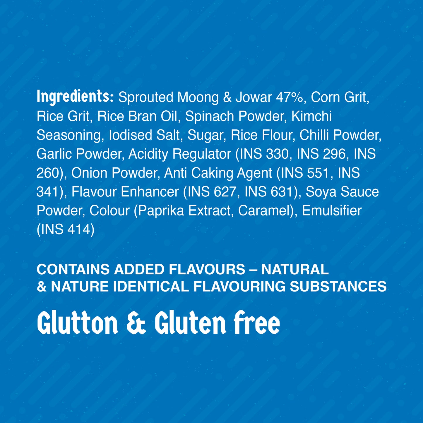 Klaw Kimchi Supersprout Sticks | Baked Not Fried | High Protein | 47% Sprouted Moong & Jowar