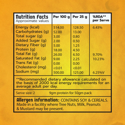 Klaw Masala Memory Supergrain Puffs | Baked Not Fried | High Protein | Made with Olive Oil I 50g