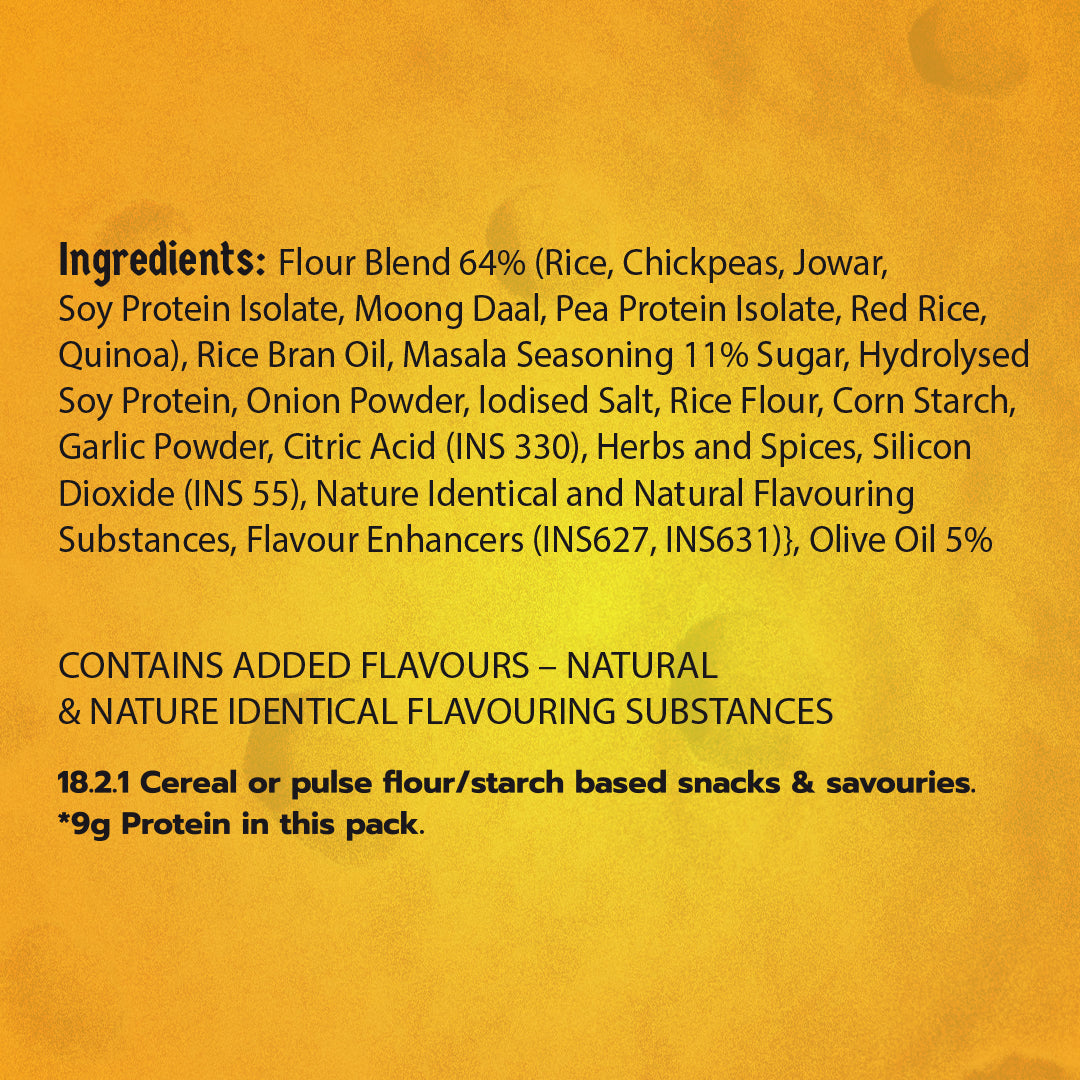 Klaw Masala Memory Supergrain Puffs | Baked Not Fried | High Protein | Made with Olive Oil I 50g