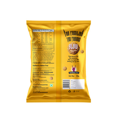 Klaw Masala Memory Supergrain Puffs | Baked Not Fried | High Protein | Made with Olive Oil I 50g
