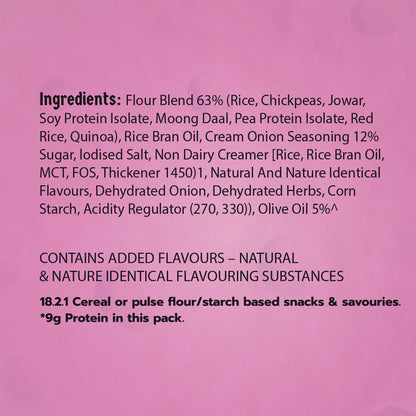 Klaw Scream & Onion Supergrain Puffs | Baked Not Fried | High Protein | Made with Olive Oil I 50g