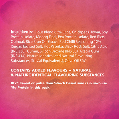 Klaw Spicy Guava Supergrain Puffs | Baked Not Fried | High Protein | Made with Olive Oil I 50g