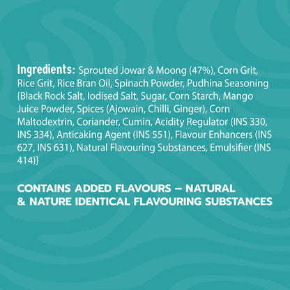 Klaw Pudina Punch | Sprouted Moong & Jowar Sticks | Baked | No Palm Oil | High Protein | 40g
