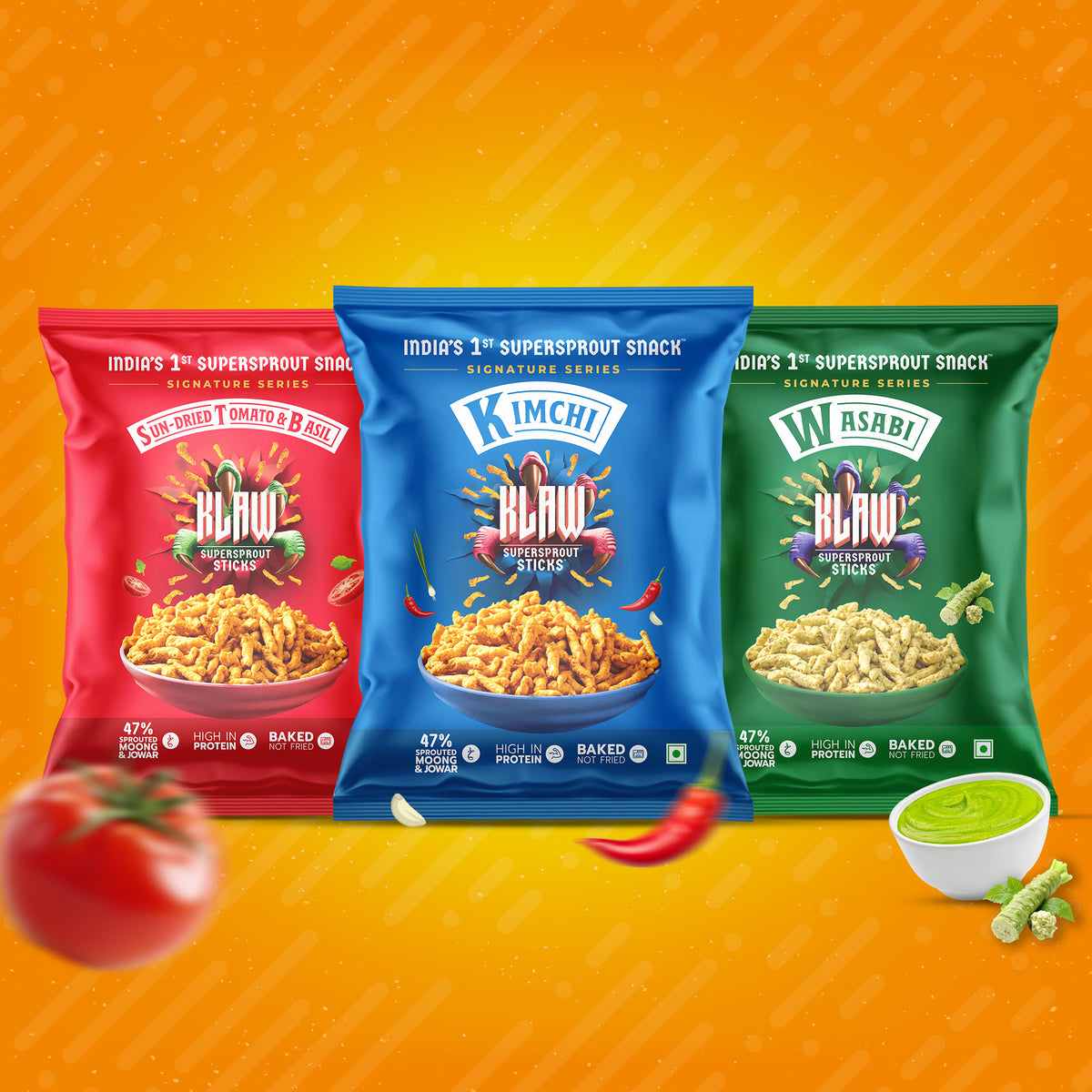 KLAW Combo Pack of 3 | Supersprout Snacks – Signature Series