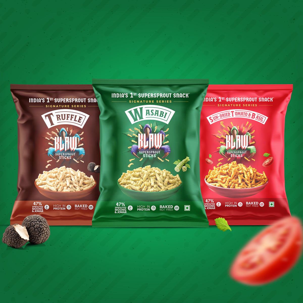 KLAW Combo Pack of 3 | Supersprout Snacks – Signature Series