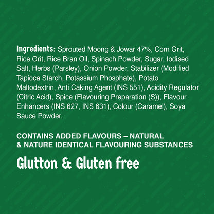 Klaw Wasabi Supersprout Sticks | Baked Not Fried | High Protein | 47% Sprouted Moong & Jowar