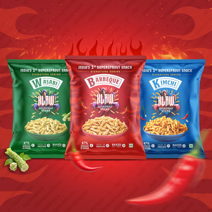 KLAW Combo Pack of 3 | Supersprout Snacks – Signature Series